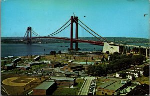 USA New York Verrazano Narrows Bridge NY Chrome Postcard C006