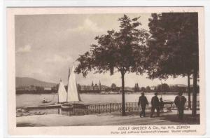 Utoquai Zurich Switzerland Adolf Grieder Cie 1920s postcard