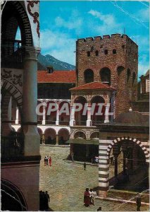 Postcard Modern Monastery Rila Tower Khrelio