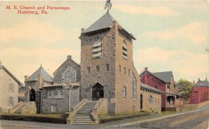 J28/ Hamburg Pennsylvania Postcard c1910 M.E. Church Parsonage  133