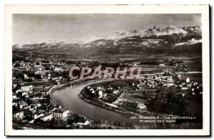 Old Postcard Grenoble Panoramic upstream of the Isere