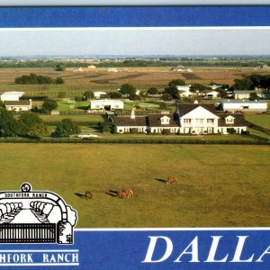 1986 Dallas, Tex Southfork Ranch Birds Eye Terry V Trippet Owner TV Show TX A222