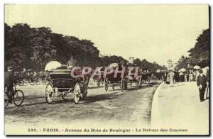 COPY Paris Avenue De Boulogne Wood Return Of Races