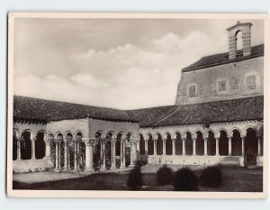 Postcard Cloister of the ancient Convent, Basilica di S. Zeno Maggiore, Italy