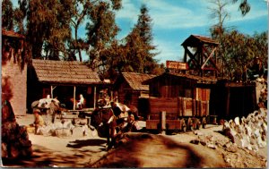 Vtg Arastra Ghost Town Knott's Berry Farm Buena Park California CA Postcard
