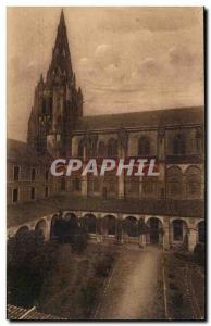 Saint Maixent Old Postcard Tower of the 15th and cloister of the abbey & # 39...