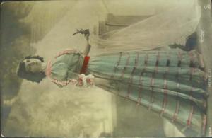Pretty Woman Merelli Tinted Photo c1910 Postcard