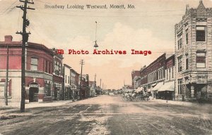 MO, Monett, Missouri, Broadway, Looking West, C Lewis Pub