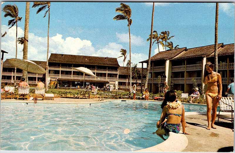 Postcard HOTEL SCENE Kailua Kona Hawaii HI AL9548