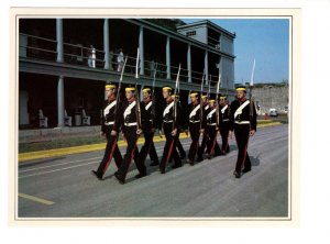 5 X 7 inch Soldiers Marching Royal Artillery, Halifax, Nova Scotia, Citadel Park