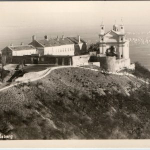 Vtg Wien Vienna Austria Leopoldsberg RPPC St Leopold Church Castle Photo Hubmann