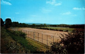 Tennis Courts Amherst College Massachusetts MA Postcard VTG UNP Koppel Vintage 