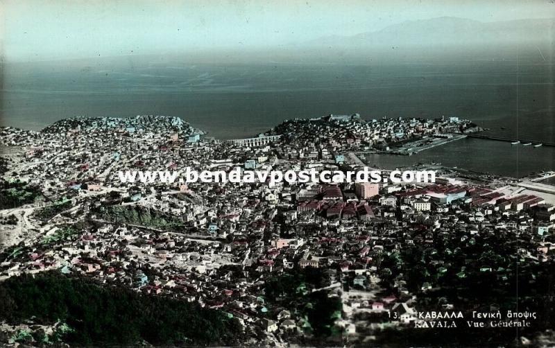 greece, KAVALA, General View (1950s) RPPC