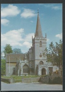 Wiltshire Postcard - St Cyriac's Church, Lacock    T4766