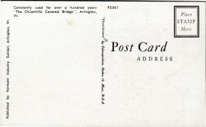 The Covered Chiselville Bridge Vermont