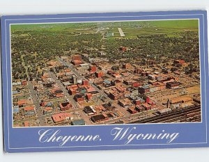 Postcard Aerial View of Cheyenne, Wyoming