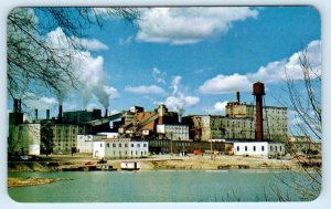 DRYDEN, Ontario Canada ~ Kraft Mill DRYDEN PAPER COMPANY c1950s-60s  Postcard