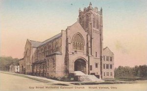 Ohio Mount Vernon Gay Street Methodist Episcopal Church Handcolored Albertype