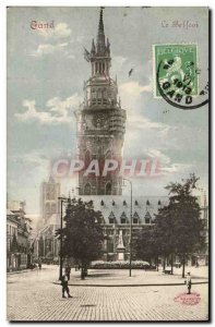 Old Postcard Belgium Ghent belfry