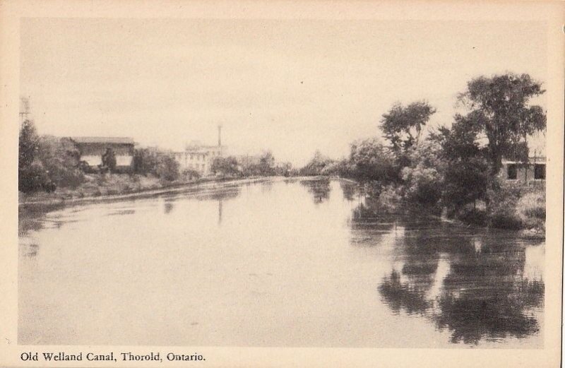 Postcard Old Welland Canal Thorold Ontario Canada