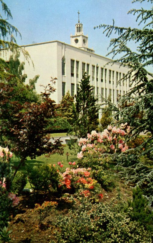 WA - Seattle. Seattle University, Liberal Arts Building, Gardens