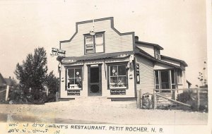 Petit Rocher N. B. Grant's Restaurant Great Signage Real Photo Postcard