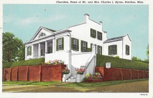 Cherokee Home of Mr and Mrs Charles J Byrne Natchez Mississippi