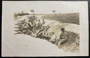 Mint Czechoslovakia Legion Real Picture Postcard RPPC Army Forces War Trenches