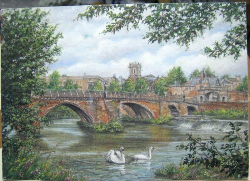 England Chester's Old Dee Bridge by Sue Firth - posted 2002