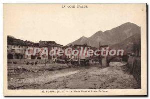 Postcard Old Sospel The Old Bridge and Plaza Gallone