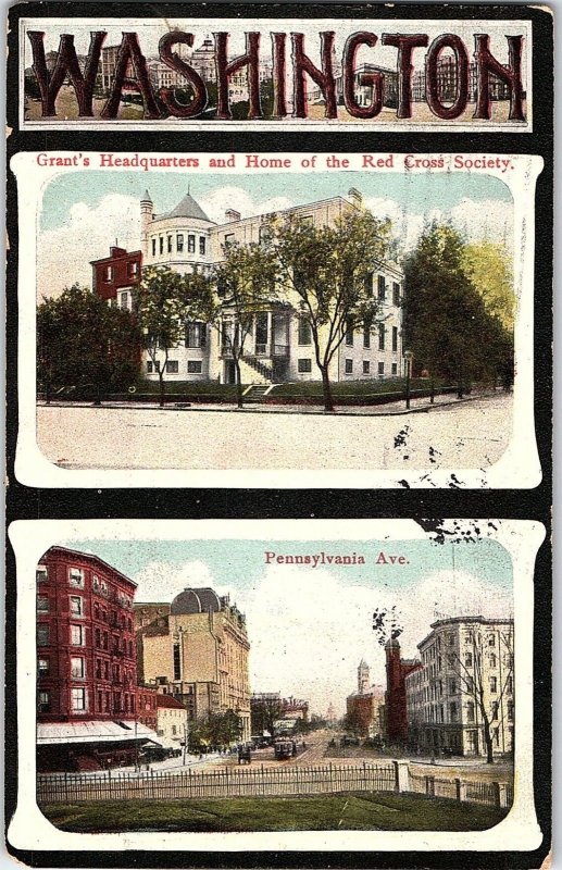 C.1910 Grant's Headquarters Building Red Cross Washington, D.C. Postcard P123