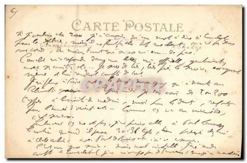 Old Postcard Quimper Statue Laennec