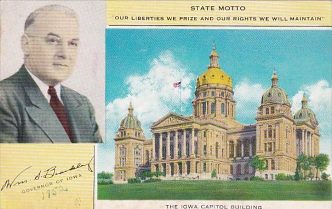 Iowa Des Moines State Capitol Building 1952