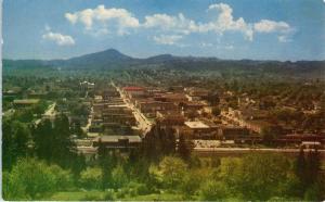 EUGENE, OR Oregon    View of TOWN from SKINNERS BUTTE   c1950s   Postcard