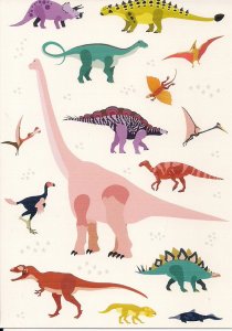 DINOSAUR, Stegosaurus, Triceratops, Tyrannosaurus, Brachiosaurus, Pteranadon