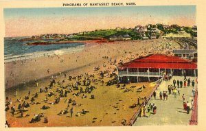 Postcard Early Panoramic View of Nantasket Beach, MA.    K2