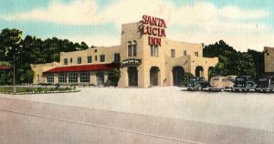 1920's-30's Santa Lucia Inn Salinas California Cars Signs Vintage Postcard P217