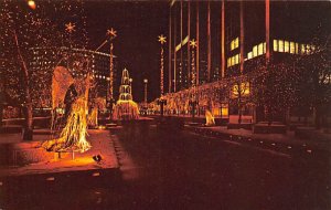 Constitution Plaza Holiday Lighting Christmas Trees Hartford, Connecticut, US...