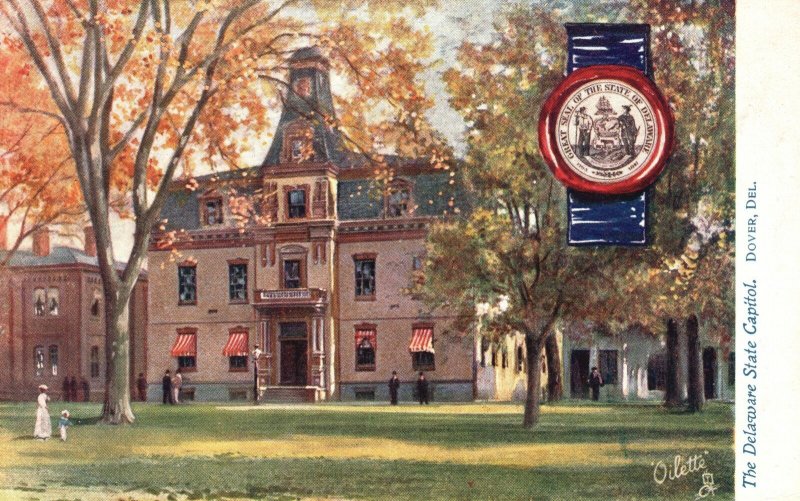 Dover DE-Delaware, State Capitol Building Structure Old Vintage Postcard c1910