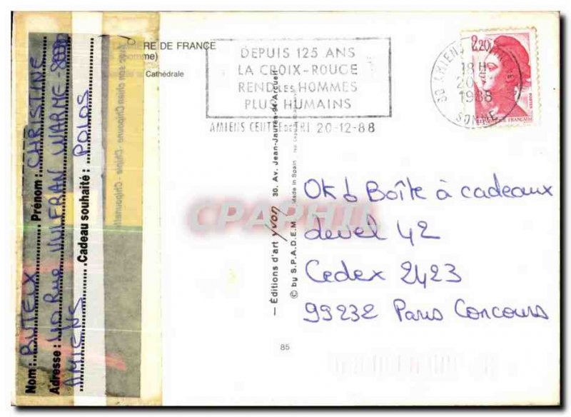Modern Postcard Amiens
