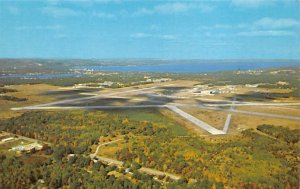 Aerial view of the cherry capital airport Traverse City, Michigan, USA Airpor...