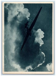 Czechoslovakia Postcard Sailing In Thermal Airplane Flying c1940's