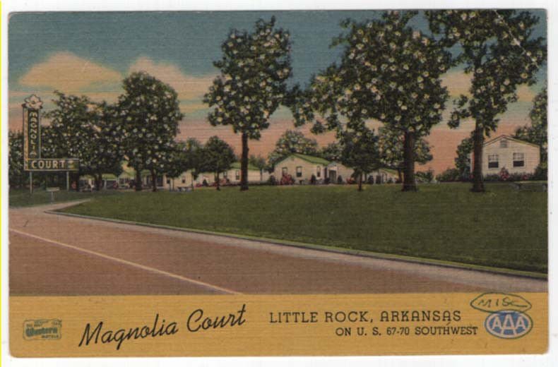 Little Rock, Arkansas, Early View of Magnolia Court 