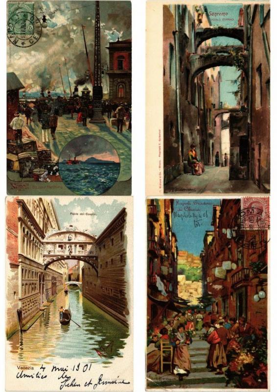 ITALIE  ITALY LITHO LITHOGRAPHY 350 CPA Pre - 1920