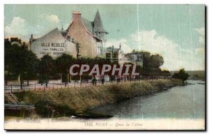 Vichy Old Postcard Quays of & # 39allier