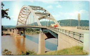 Postcard - Fort Henry Bridge - Wheeling, West Virginia