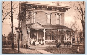 NY Postcard Batavia New York Children's Home