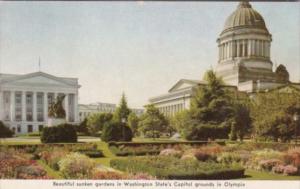 Washington Olympia Sunken Gardens At State Capitol Building