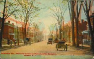 Buffalo NY Street Scene c1910 Postcard