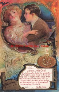 344511-Halloween, Nash No 6b-2, OU Kid, Man Attempting to Kiss a Woman